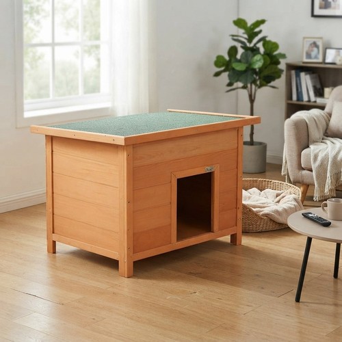 Elegant elevated wooden dog - elevated,