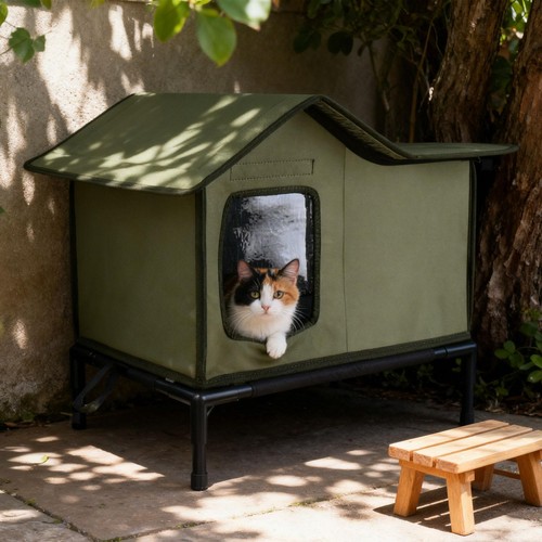 Outdoor cat house weatherproof - outdoor,