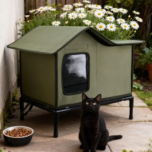 Cat house for outside - house,
