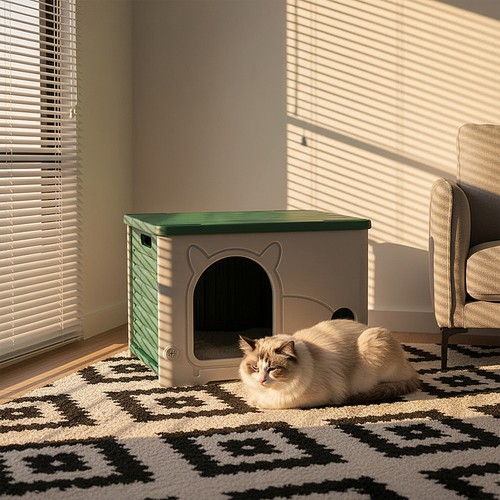 Weatherproof cat cave bed - cave,
