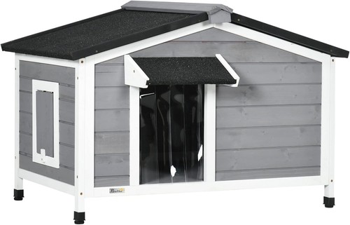 Wooden dog kennel - wooden, outdoor