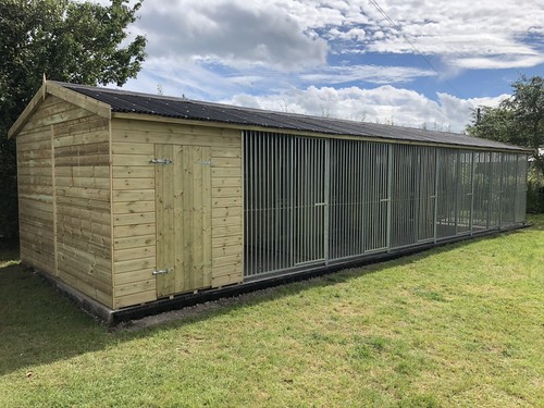 Modular dog kennel - modular, block