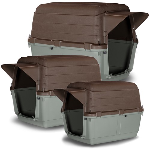 Large plastic dog kennel - large,